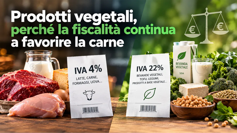 Diversa tassazione tra prodotti di origine animale e vegetale