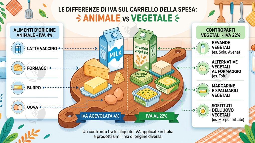 Prodotti di origine alimentare con IVA al 4% e prodotti di origine vegetale con IVA al 22% | Elettronauti.it