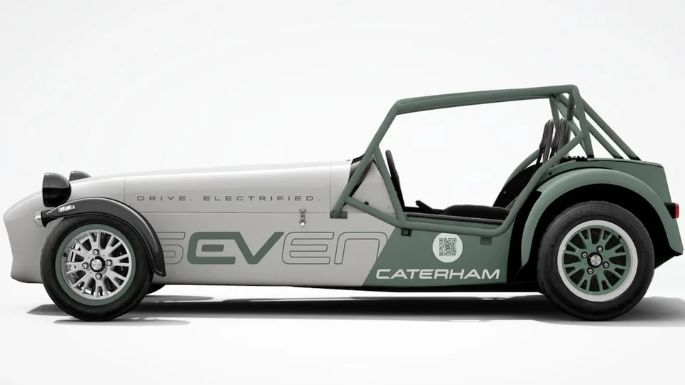 Caterham mostra EV Seven completamente elettrico