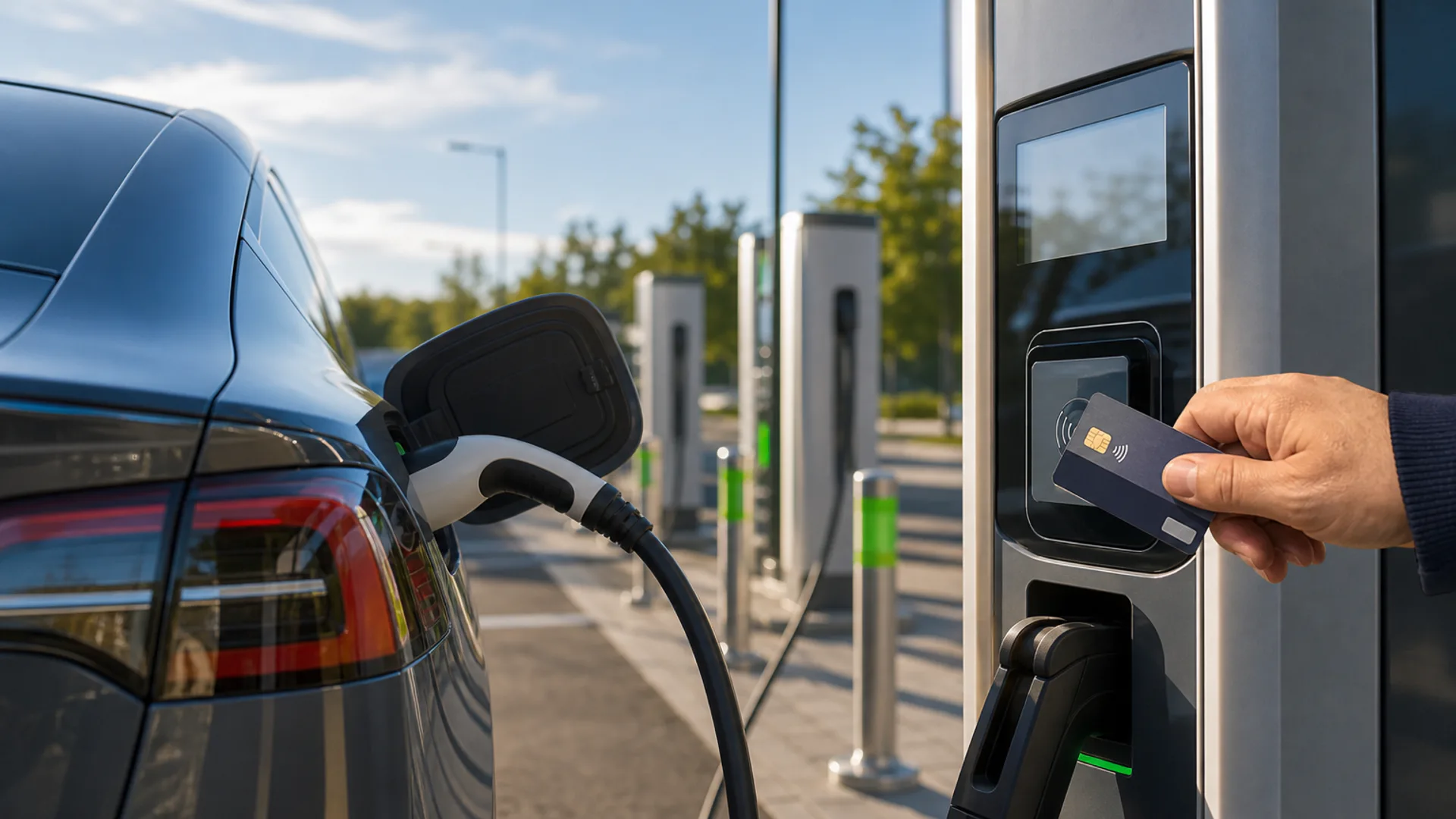 Ricarica delle auto elettriche con carta bancaria secondo le nuove regole europee AFIR