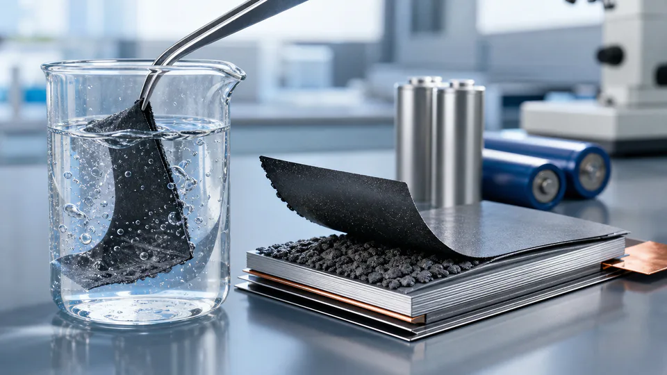 Tema del legante senza fluoro e solubile in acqua sviluppato per batterie agli ioni di litio