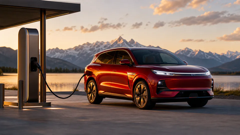 BYD Atto 8, SUV elettrico a sette posti con batteria Blade e tecnologia Flash Charging