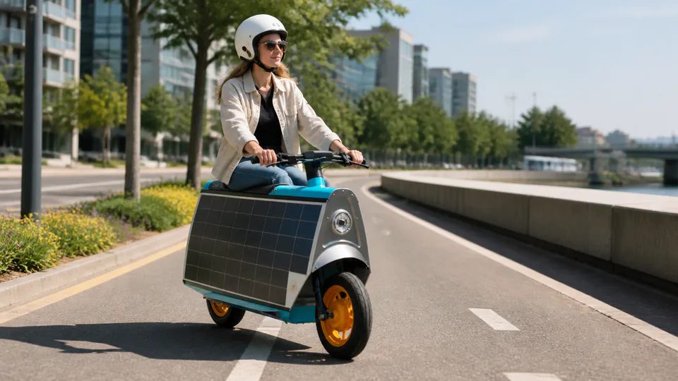 Lightfoot, scooter elettrico a due posti sviluppato da Otherlab con pannelli solari integrati