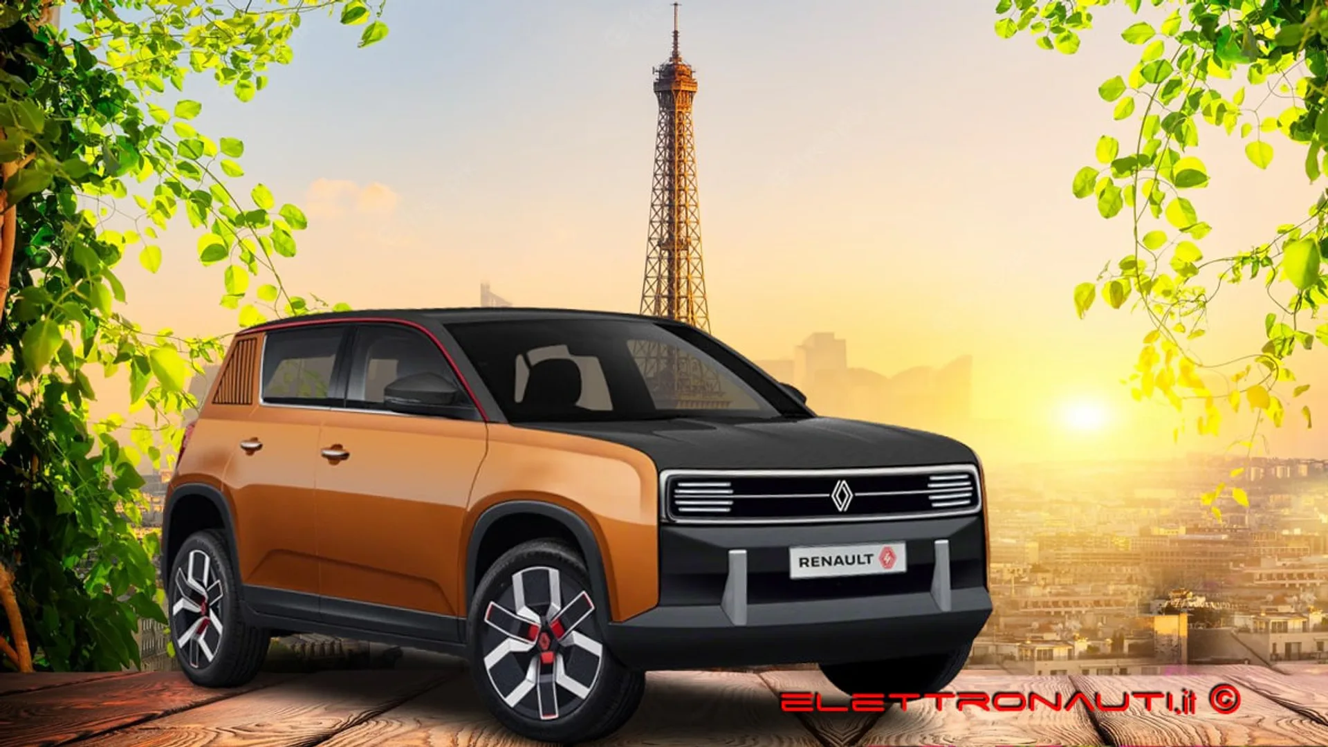 R4 Renault e torre Eiffel