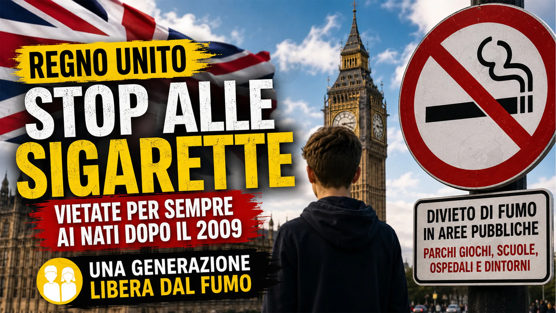 Regno Unito, stretta storica sulle sigarette: stop ai nati dopo il 2009