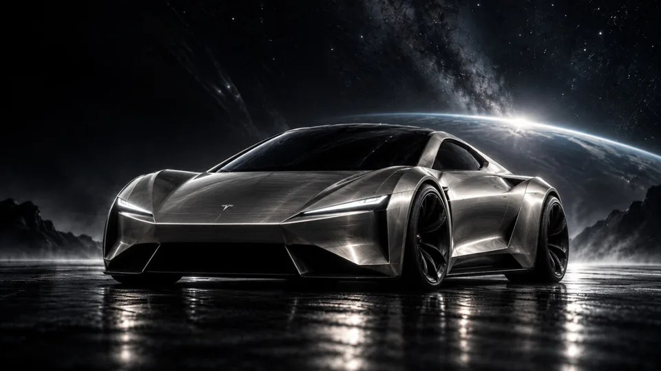 Tesla Roadster: il teaser 'Cyber' divide